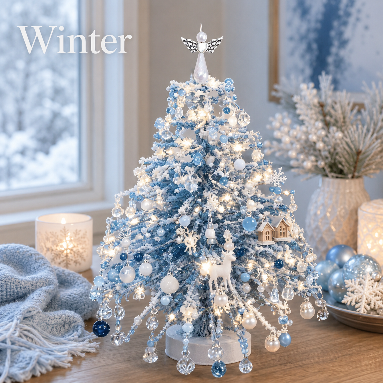 🎄✨ DIY Beaded Christmas Tree Kit – 🎅Create Your Own Sparkling Holiday Decoration