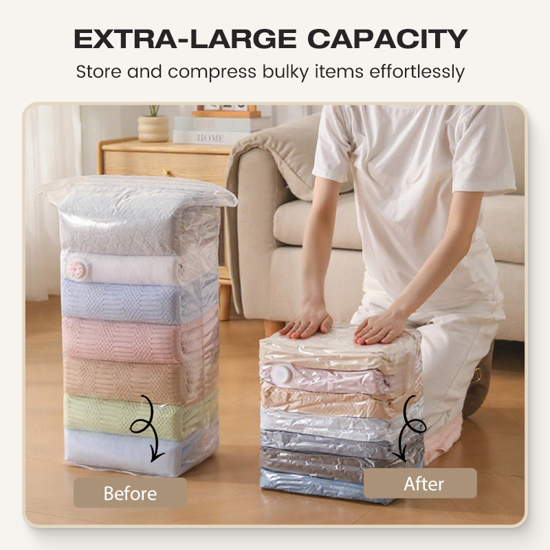 ✨The 3-Second Magic Compression Bag | No Pump, Just Press & Save Space!