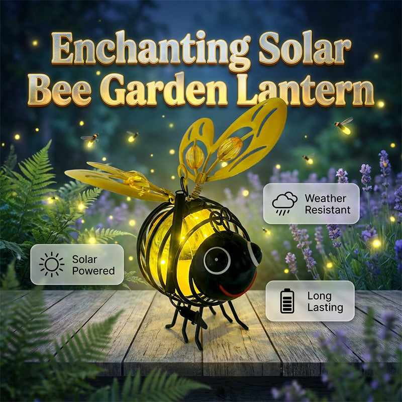 Bring Your Garden to Life Tonight — Solar Powered Hanging Bee Light-1