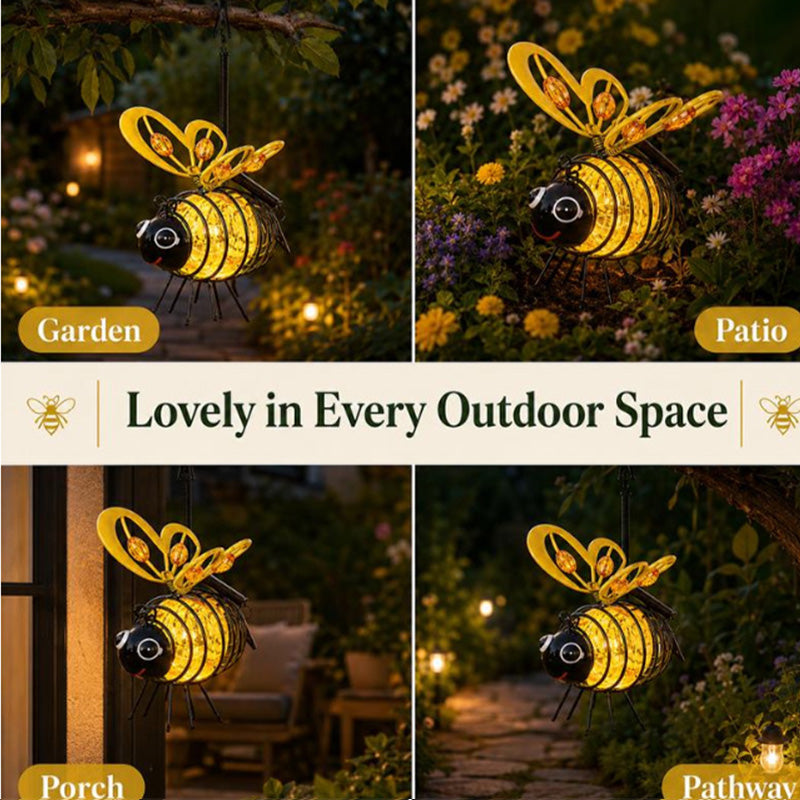 Bring Your Garden to Life Tonight — Solar Powered Hanging Bee Light-1
