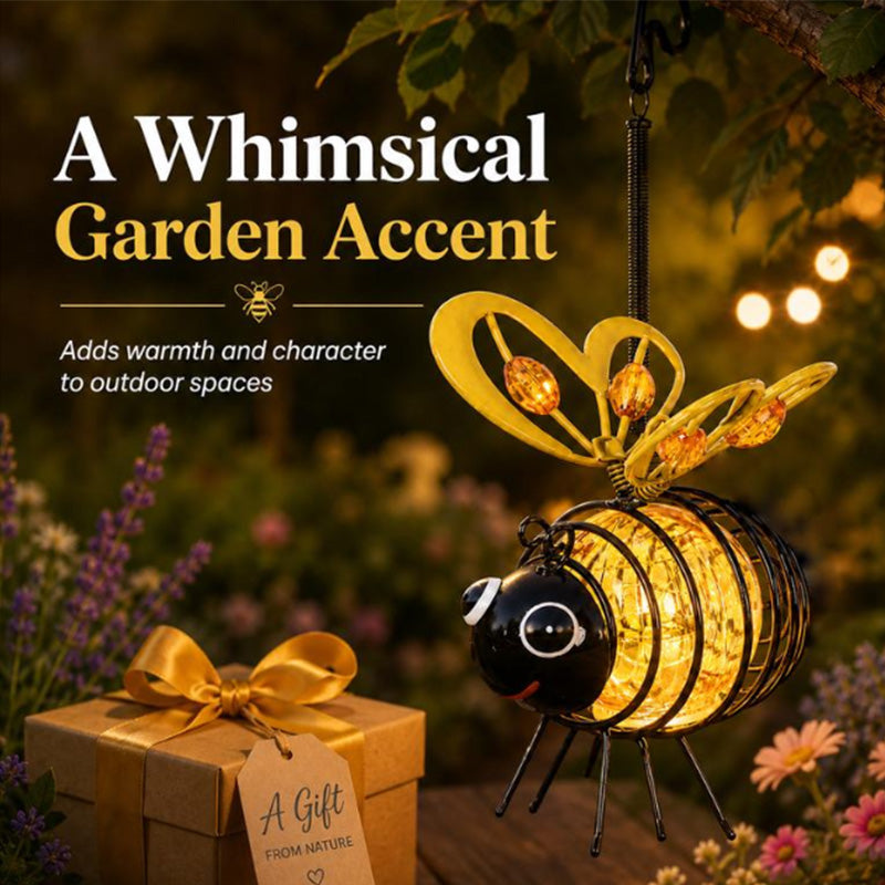 Bring Your Garden to Life Tonight — Solar Powered Hanging Bee Light-1